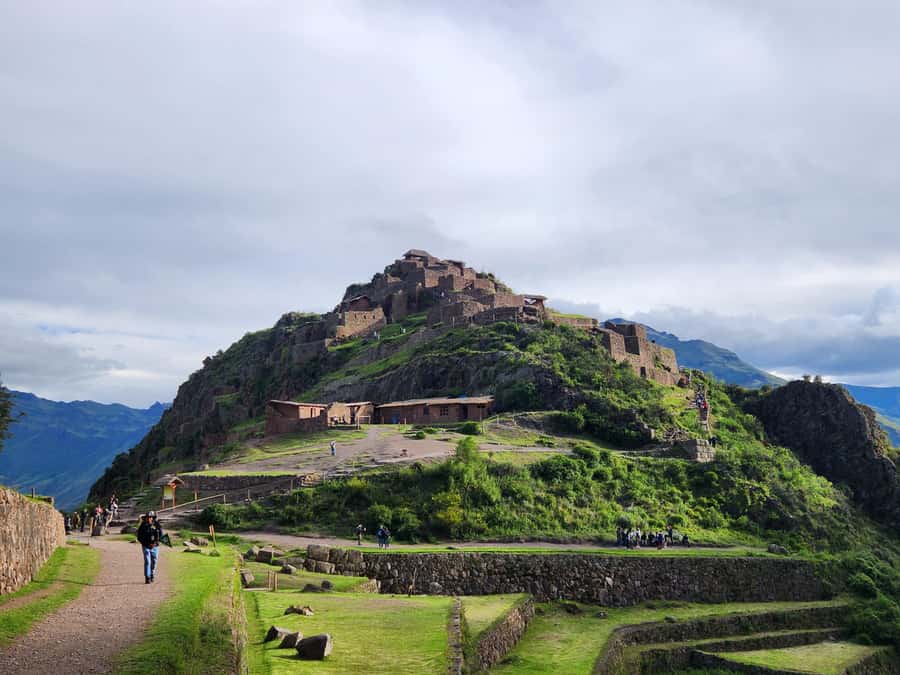 From Cusco: Chinchero, Moray, Maras, Ollantaytambo and Pisaq - Pisac: Big Ruins with Mountain Backdrops and Limited Wandering