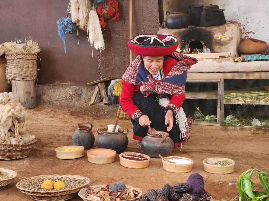 From Cusco: Chinchero, Moray, Maras, Ollantaytambo and Pisaq - Chinchero: Weaving Traditions and the Inca-to-Colonial Layer