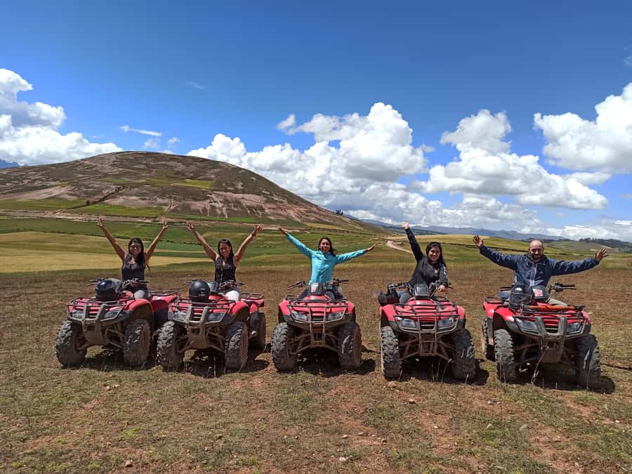 From Cuzco: Salt Mines and Moray Ruins ATV Adventure - Salt mines stop: spring-fed water and strange rectangular pools
