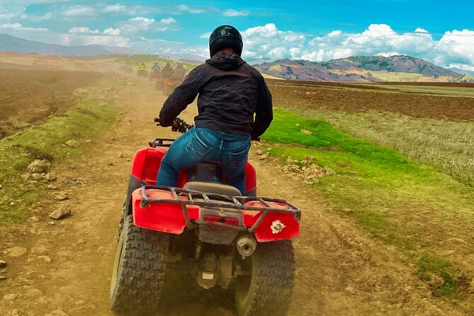 Quad bikes in Moray and Salineras and Picnic with llamas - First stop: Cruzpata ATV training, guided timing, and an early start